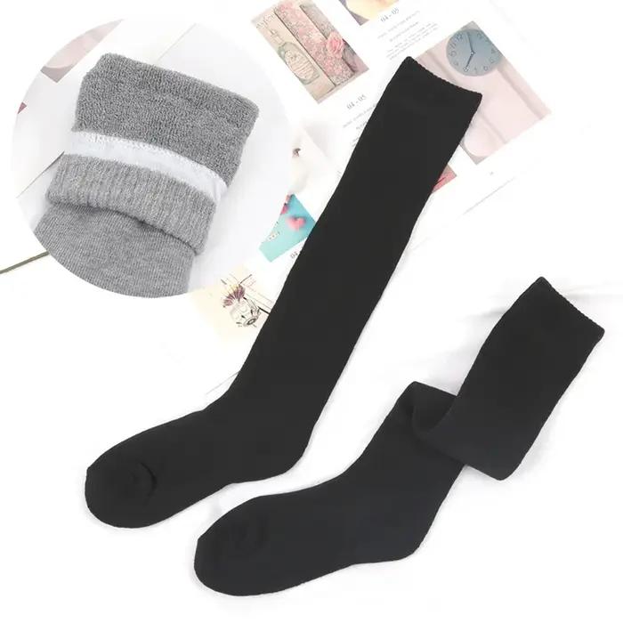 Chaussettes Genou Homme Hiver Harajuku Laine Chaleur Compression Cyclisme Coton Épaisses Cadeau