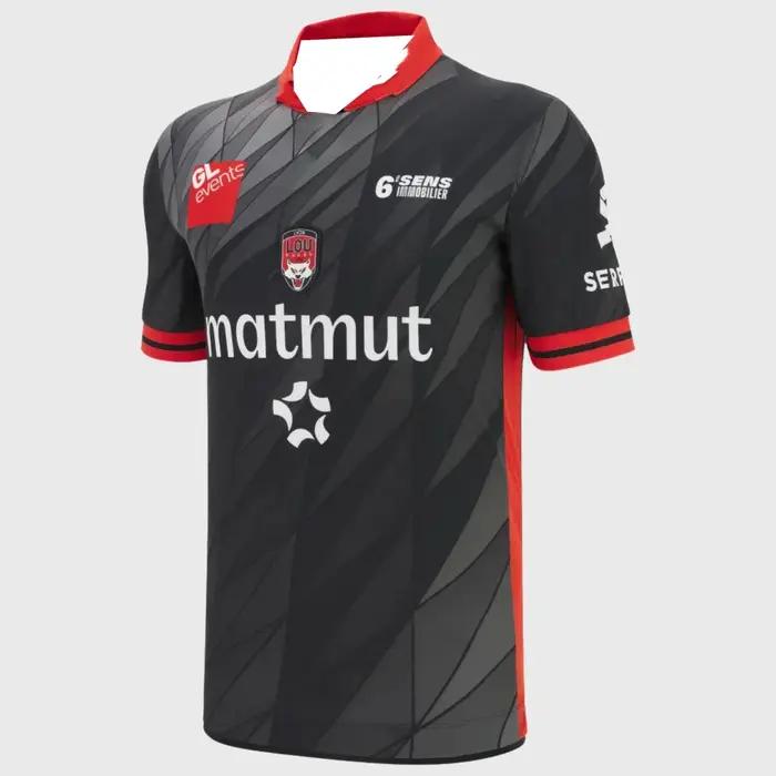 Nouveau Maillot Domicile Rugby Lyon OU 2026 Imprimé 3D T-shirt Homme Y2K Oversize Idéal pour le Quotidien et l'Entraînement Tendance