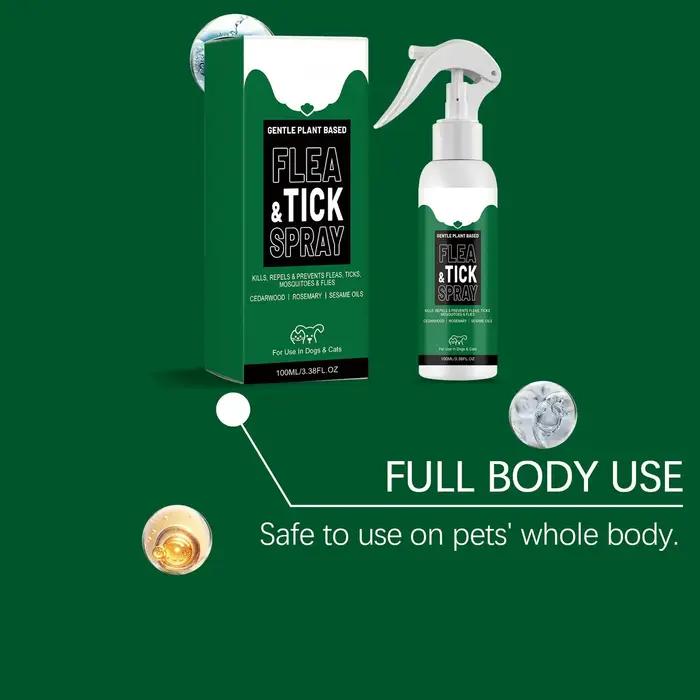Spray anti-puces et tiques 100 ml pour chiens et chats