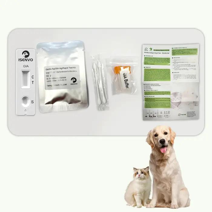 Kit de Test Rapide ISENVO pour Chiens et Chats Test Giardia à Domine Santé Animaux Occasions Spéciales