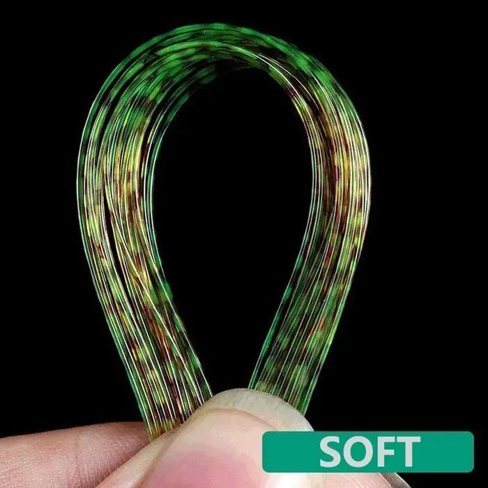 Ligne de pêche Invisible revêtue de fluorocarbone, Monofilament bionique tacheté en Nylon 1000M, acc
