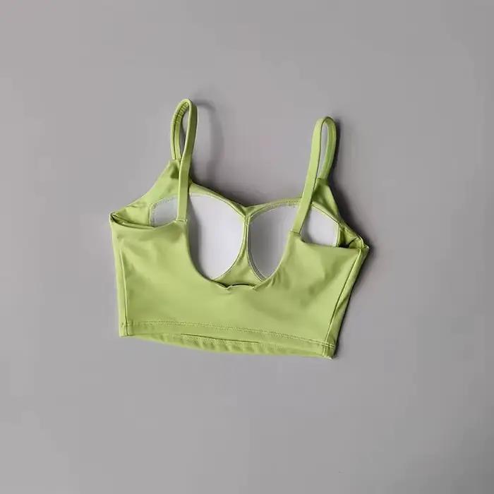 Soutien-gorge de sport respirant pour femmes, haut de fitness, soutien-gorge de sport push up, couss