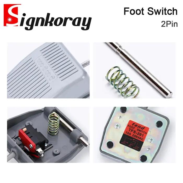 SignkoRay-Commutateur de commande momentanée au pied, pédale d'alimentation électrique pour machine