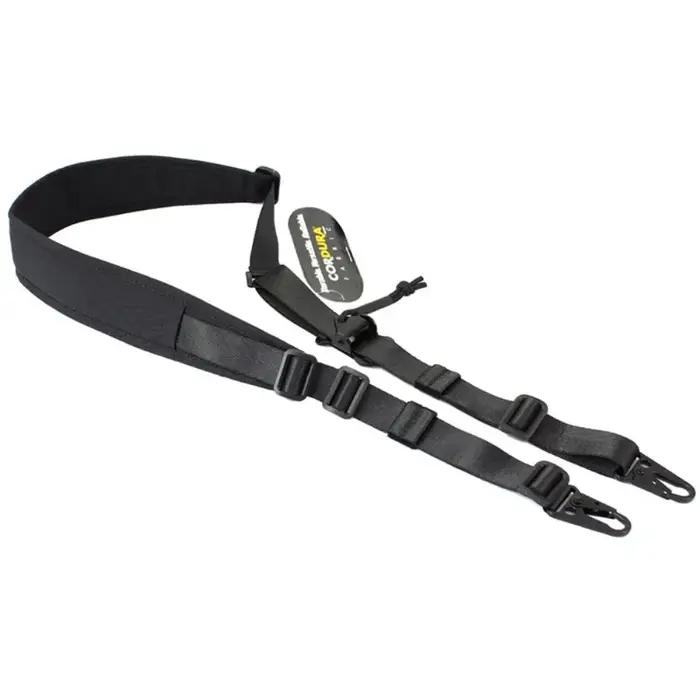 Élingue tactique pour fusil de chasse homme toile de nylon 500D rembourrée configuration un ou deux points confortable pour tir et chasse