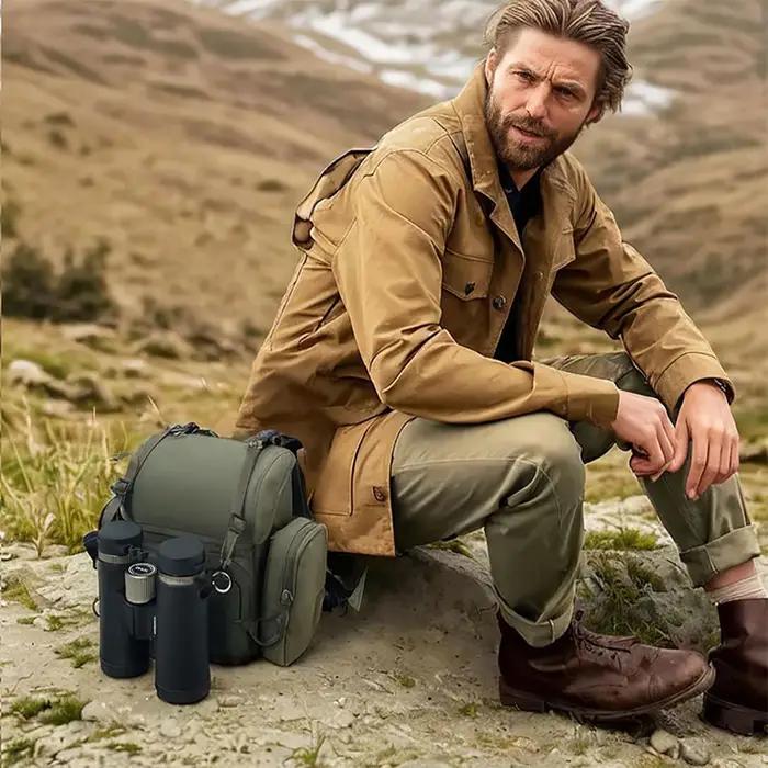 Sac poitrine étanche pliable multi-poches rangement jumelles télescope randonnée escalade extérieur