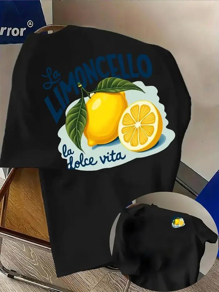 T-shirt homme italien au citron Limoncello La Dolce Vita