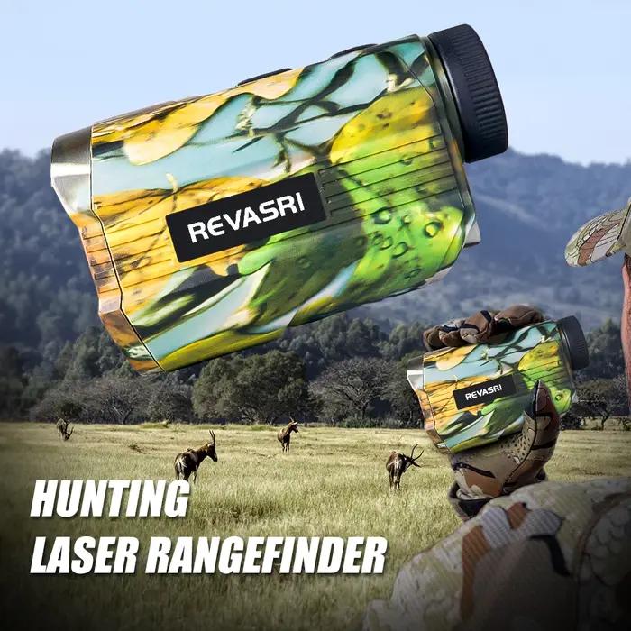 Télémètre Laser de Chasse REVASRI 1000 Yards avec Batterie Rechargeable - Monoculaire Télémètre de Chasse - Mesureur de Distance pour Activités Plein Air Occasions Spéciales