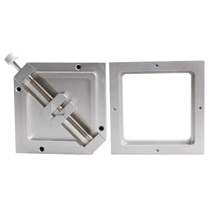 Table de plantation de boules argentées de 90mm, support de modèle en maille d'acier BGA, fixation F