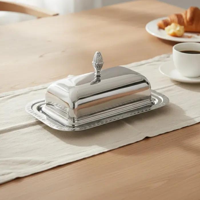 Beurrier avec couvercle, compatible lave-vaisselle, vaisselle compacte pour une fraîcheur durable, pour table à manger, cuisine
