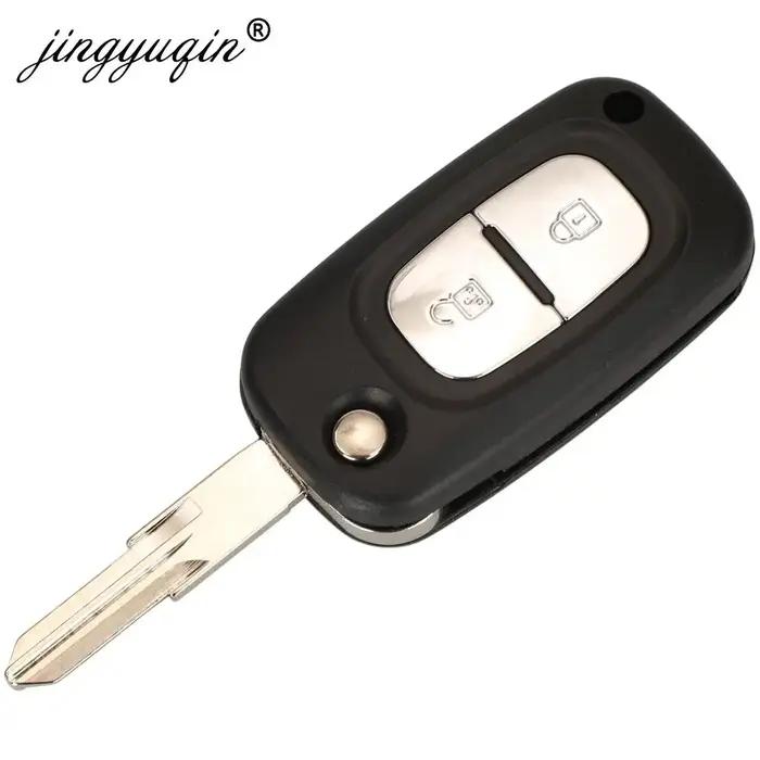 Jingyuqin 2/3BTN modifié rabat 433Mhz ID46-7946/7947 clé à distance de voiture pour Renault Vivaro M
