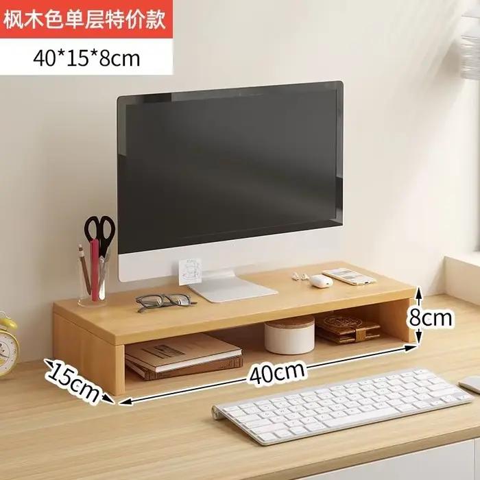 Support plus grand pour ordinateur de bureau, étagère de bureau, écran de moniteur, Base de stockage, Notes