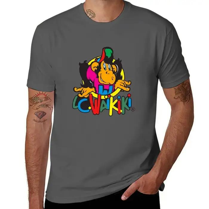 T-shirt Monkey en coton pour hommes, décontracté et polyvalent, respirant, léger, adapté aux quatre saisons, idéal pour le quotidien et les sorties entre amis
