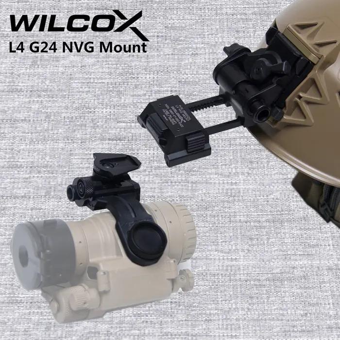 WILCOX métal L4 G24 L4G24 NVG support de casque pour PVS15 PVS18 GPNVG18 lunettes de Vision nocturne