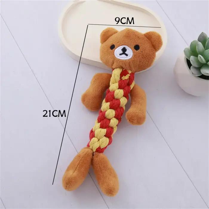 Jouets à mâcher en corde tressée pour animaux de compagnie