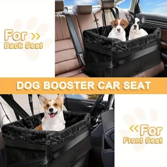 Siège portable augmentant la hauteur du chien – adapté aux sièges d'auto robustes pour petits chiens pesant pas de plus de 20 livres