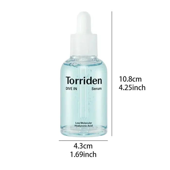 Sérum à l'acide hyaluronique à faible poids moléculaire Torriden DIVE-IN 50 ml, rafraîchissant et no