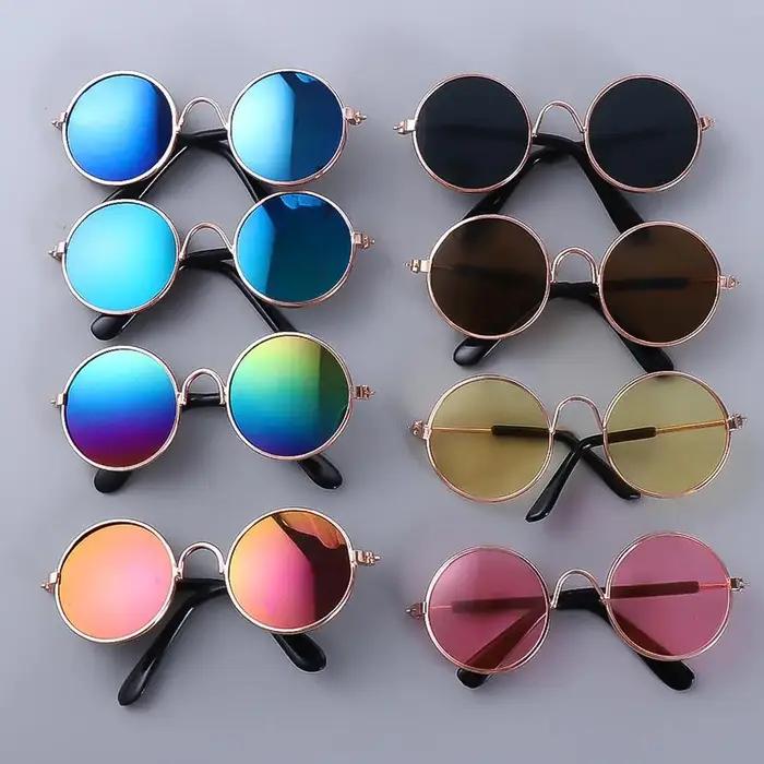 Lunettes de soleil rondes amusantes pour petit chien et chat