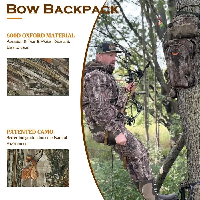 Nouveau sac à dos de chasse à l'arc camouflage pour hommes