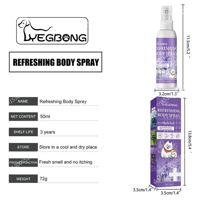 Spray désodorisant pour chien