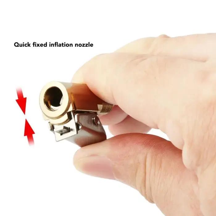 Buse de pompe à pneus pour voiture connecteur rapide brass adaptable à différentes valves pour gonflage rapide occasions d'urgence réparation pneus voiture camping randonnée