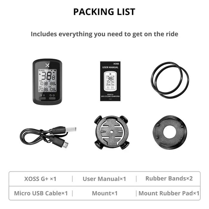 XOSS-Compteur de vitesse de vélo G/G + GPS, sans fil, Bluetooth ANT +, étanche, pour VTT