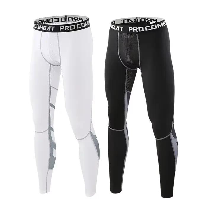 Pantalon de Compression en Lycra pour homme, cyclisme, course, basket-ball, football, élasticité, co