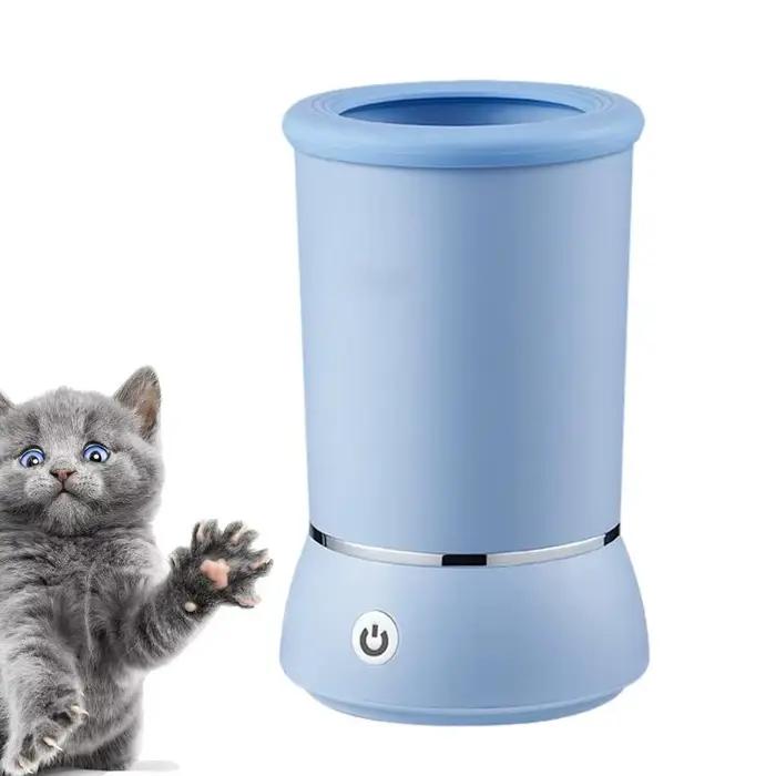 Lave-patte électrique automatique pour animaux de compagnie avec câble de chargement