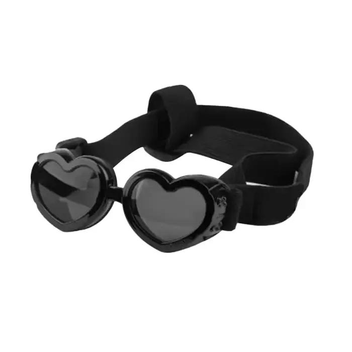 Lunettes de soleil pour chien en forme de cœur, lunettes réglables pour animaux de compagnie, pour c
