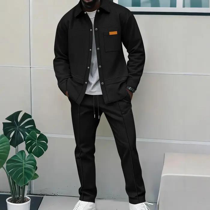 Ensemble veste et pantalon décontracté pour homme