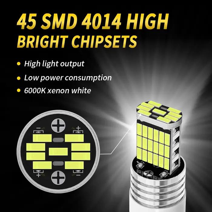 Oprah 10X lumière LED de voiture haute luminosité 1157 BAY15D T20 7443 T25 3157 45*4014SMD Canbus po