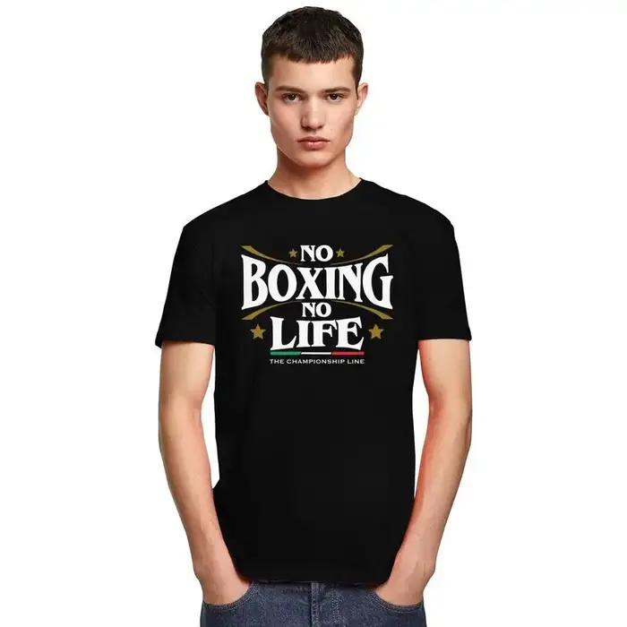 Pas de boxe pas de vie T-shirts hommes femmes boxeurs Arts martiaux