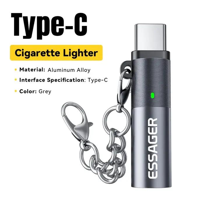 Essager TypeC Mini allume-cigare fil de tungstène soufflant sécurité et économie d'énergie sans charge peut être porté sur l'avion