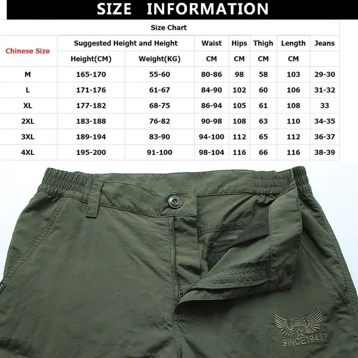 Pantalon militaire été chasse léger imperméable respirant cargo camping tactique déperlant
