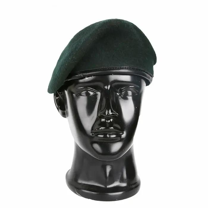 Béret en laine des Forces spéciales de l'armée britannique et américaine, béret vert noirâtre, casquette rouge, chapeau militaire, toutes les tailles