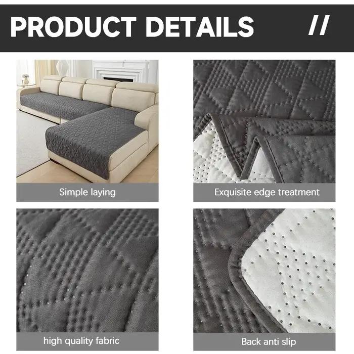 Housse de canapé imperméable pour animaux de compagnie, tapis de protection de meubles antidérapant, style solide, motifs élégants, facile à entretenir pour salon, bureau, hôtel, occasions spéciales