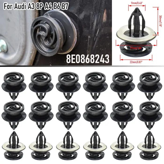 Clips de fixation pour carte de porte intérieure de voiture, 10/20 pièces, 8E 0868243 Pour VW Audi