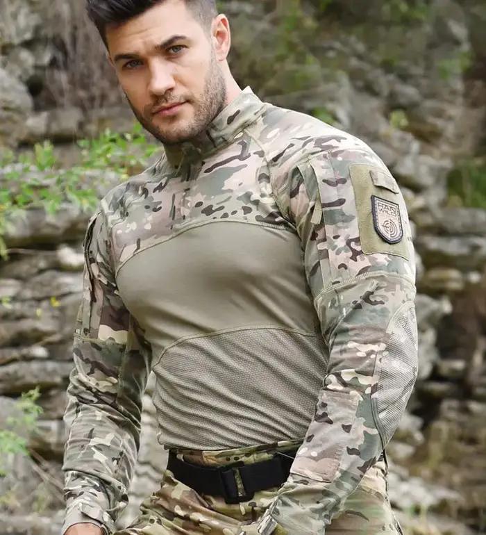 HAN WILD-Chemise de sniper camouflage pour hommes