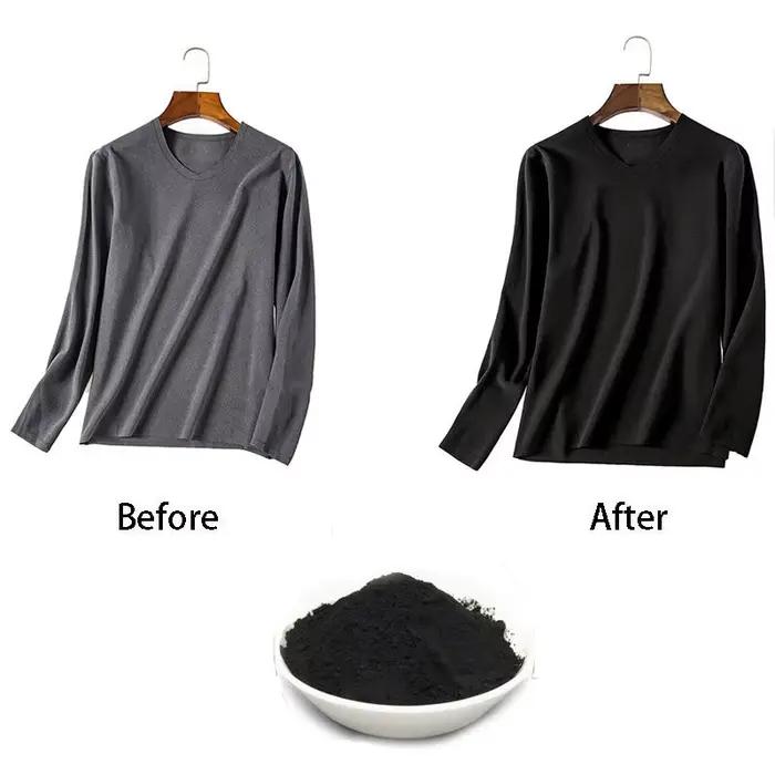 50g noir tissu colorant vêtements reconditionné Agent