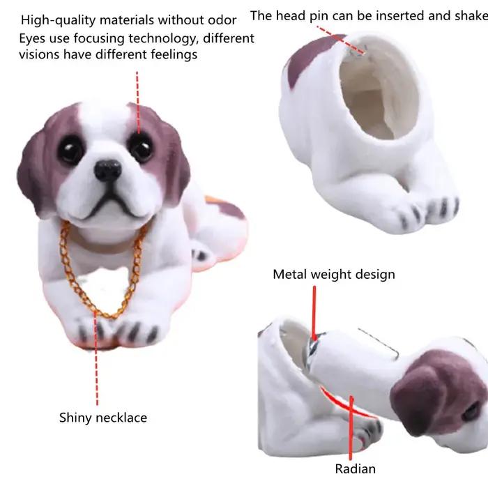 Ornements de voiture poupée Husky Beagle St Bernard berger secouer la tête chien canard décoration Auto intérieur accessoires mignon cadeaux créatifs