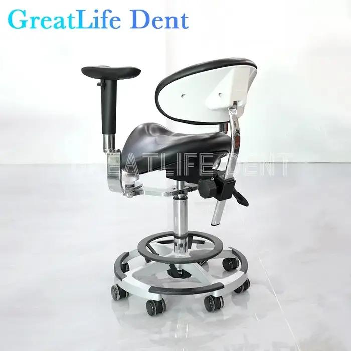 Dent équipement de laboratoire dentaire Instrument chaise de dentiste traitement complet pédale de luxe hauteur réglable