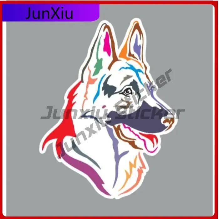Autocollant de couverture d'art de chien de berger allemand