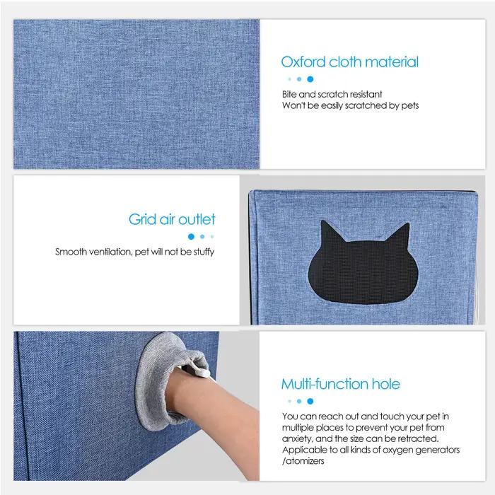 Cage de soins intensifs pour animaux de compagnie (chiens et chats) avec oxygène
