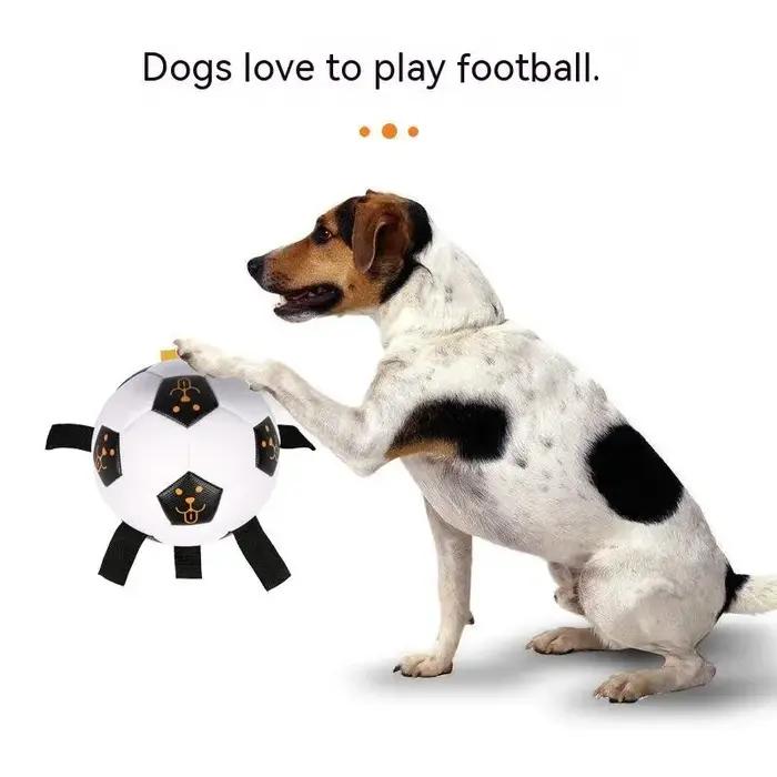 Jouets de Football pour chien, balles durables, Puzzle IQ, jouets pour chiot, petits et grands dents de chien, jouets interactifs de Football pour animaux de compagnie