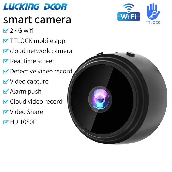 TTLOCK Wifi Nework caméra sans fil Webcam IP caméscope de sécurité Vision nocturne Mobile HD 1080P S