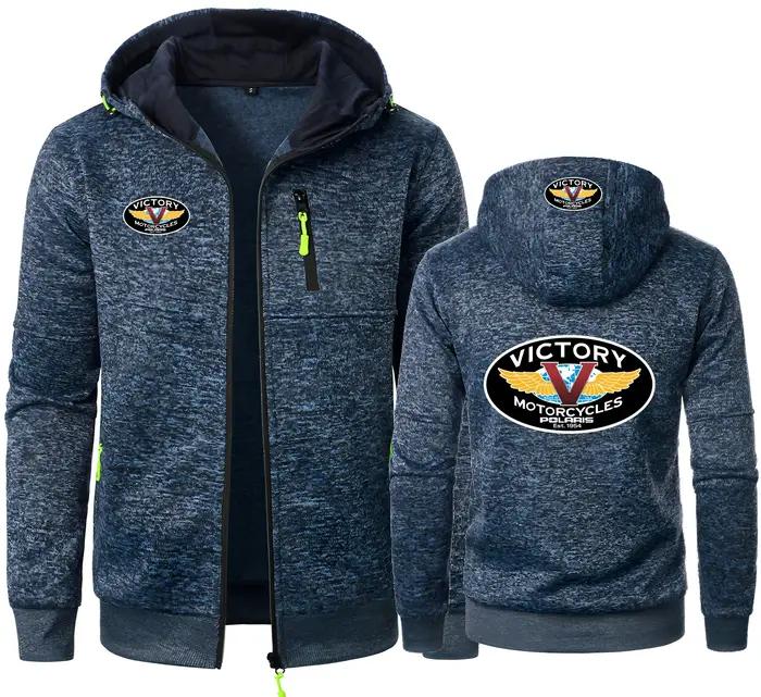 Victorys Polaris moto américaine hommes sweats à capuche victoire Jacquard