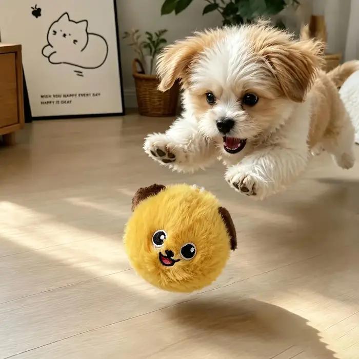 Jouet rebondissant pour chien, jouet interactif léger et très élastique pour chiot, lavable, jouet anti-ennui pour chiens, jouet durable