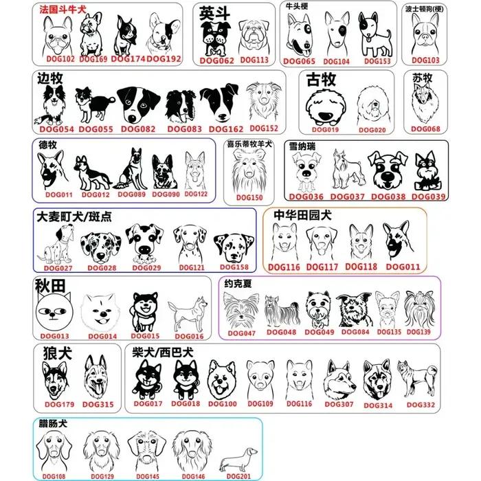 Lot de 2 étiquettes d'identification pour collier de chien et chat