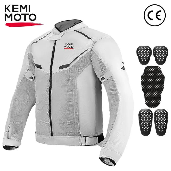 Veste de moto respirante pour hommes printemps ete protections certifiees CE maille souple cyclisme motocross tenue tout terrain