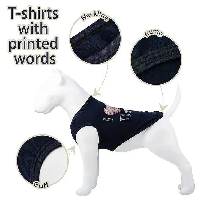 T-shirt d'été en coton pour chiens de petite et moyenne taille, vêtements pour animaux de compagnie, accessoires pour chiens