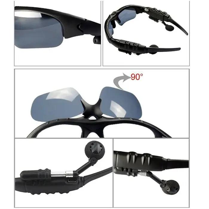 Lunettes polarisées Bluetooth avec écouteurs intégrés - Idéales réunions, voyage, randonnée et sports outdoor